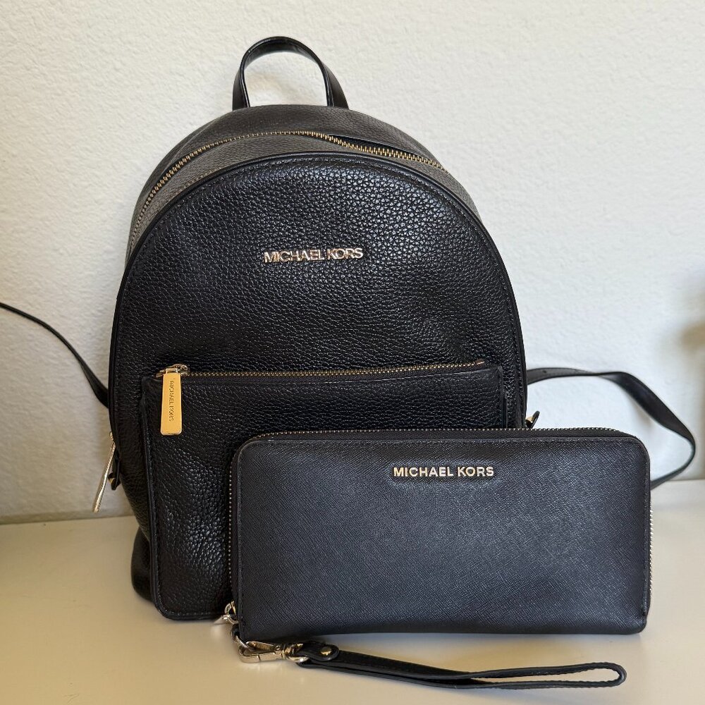 Michael Kors Backpack & Wallet Combo